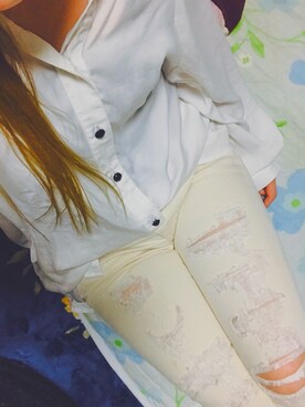 「GRAZIE（グレイジー）のアイテム」を使った、RISAさん（レディース・147cm）の春コーディネート