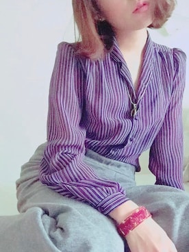 「chico_（チコ）のアイテム（スカート）」を使った、kn☽︎‪︎.*·̩͙‬mさん（レディース・155cm）の冬コーディネート