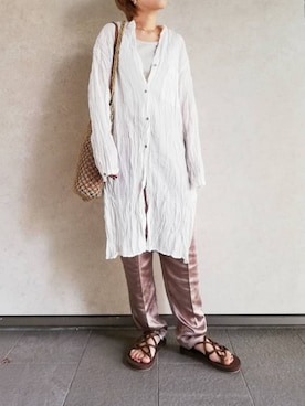 「あみあみサンダル」｜annさん（レディース・157cm）の春コーディネート