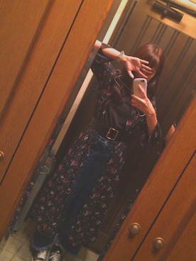 「bye bye（バイバイ）のアイテム（ワンピース）」を使った、めろさん（レディース・163cm）の春コーディネート