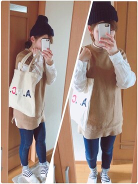 かなっぺさん（レディース・166cm）の冬コーディネート