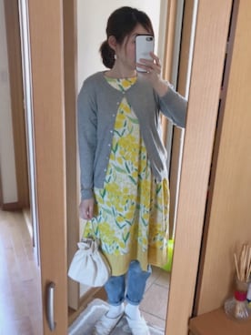 「グラニフ」｜「アイテム（ワンピース/ドレス）」を使った、かなっぺさん（レディース・166cm）の春コーディネート