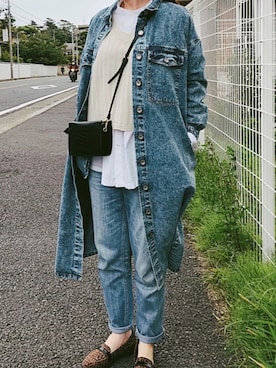 「レプシィム(LEPSIM)」｜「アイテム（デニムジャケット）」を使った、かなっぺさん（レディース・166cm）の春コーディネート