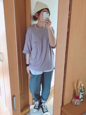 かなっぺさん(レディース・166cm)の春コーディネート