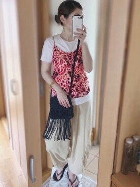 「fitflop（フィットフロップ）の【fitflop/フィットフロップ】IQUSHION ERGONOMIC FLIP-FLOP/アイクッション/ビーチサンダル（サンダル）」を使った、かなっぺさん（レディース・166cm）の夏コーディネート