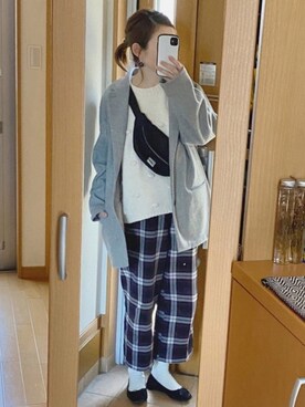 かなっぺさん（レディース・166cm）の冬コーディネート