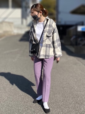 「coca（coca）（コカ）のアイテム（その他アウター）」を使った、かなっぺさん（レディース・166cm）の冬コーディネート