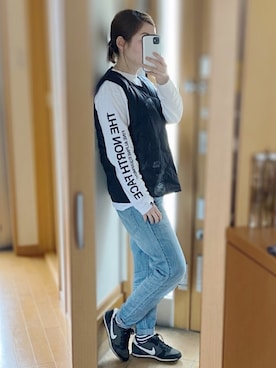 かなっぺさん（レディース・166cm）の春コーディネート