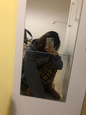 「アイテム（ベスト、シルバー系）」を使った、qweaaaさん（レディース・158cm）の秋コーディネート