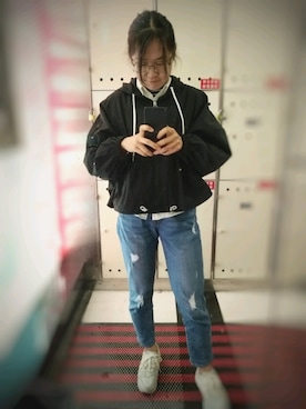 「ZARA（ザラ）のアイテム（カバーオール）」を使った、misswhottさん（レディース・163cm）の春コーディネート