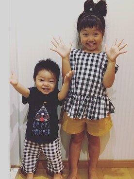 smileさん（キッズ・110cm）の夏コーディネート