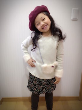 「むすめコーデ」｜「アイテム（スカート）」を使った、smileさん（キッズ・110cm）の秋コーディネート