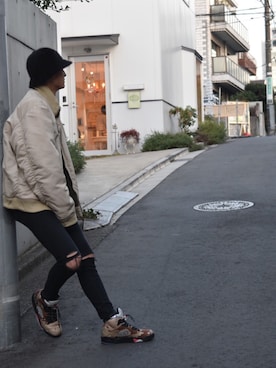 「airjordan5」｜TAIGAさん（メンズ・177cm）の冬コーディネート