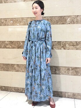 Ships Little Black シップスリトルブラック の Little Black フラワープリントマキシワンピース ワンピース Wear