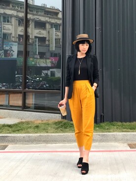 「blazer」｜「アイテム（帽子）」を使った、Ingridさん（レディース・172cm）の春コーディネート