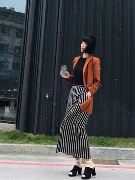 「強風」｜Ingridさん（レディース・172cm）の春コーディネート