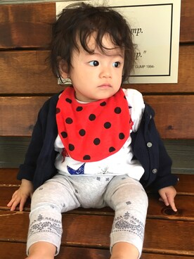 RUI74oさん（キッズ・80cm）の春コーディネート