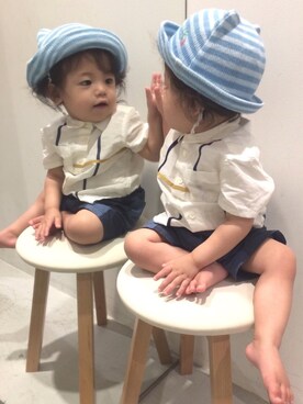 RUI74oさん（キッズ・80cm）の夏コーディネート