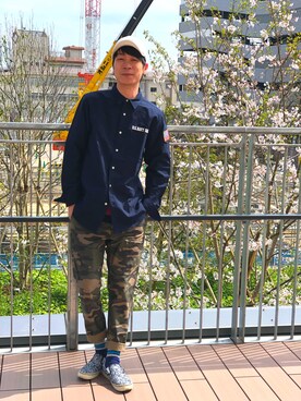 「花見コーデ」｜Kさん（メンズ・179cm）の春コーディネート