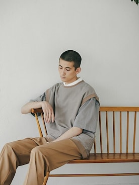 「nowm（ノウム）のアイテム」を使った、ノウムさん（メンズ・184cm）の夏コーディネート