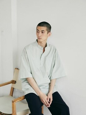 「nowm（ノウム）のアイテム」を使った、ノウムさん（メンズ・184cm）の夏コーディネート