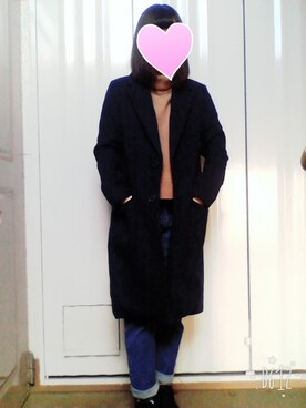 「Honeys（ハニーズ）のアイテム（ダウンジャケット/コート）」を使った、りささん（レディース・154cm）の冬コーディネート