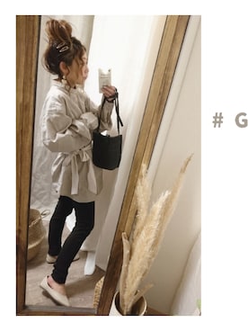 「mayblue（メイブルー）のアイテム」を使った、and_LaLaLa_ootdさん（レディース・148cm）の春コーディネート