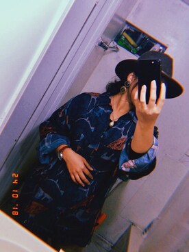 「アイテム（イヤリング）」を使った、secondhandさん（レディース・159cm・20代）の秋コーディネート