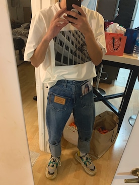 「triple s」｜erikakibeamさん（メンズ・170cm）の冬コーディネート