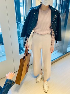 「CONVERSE（コンバース）のconverse（コンバース） ALL STAR OX（オールスターOX）（スニーカー）」を使った、けーこさん（レディース・165cm）の春コーディネート