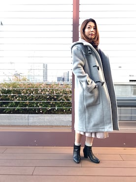 「アダムエロペ」｜「アイテム（ブーツ）」を使った、misaさん（レディース・157cm）の秋コーディネート