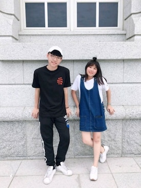 「PONY（ポニー）のアイテム」を使った、 皖丸さん（レディース・156cm）の夏コーディネート