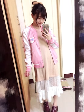 「Major made（Major made）のアイテム（ジャケット/アウター）」を使った、yunaさん（レディース・158cm）の冬コーディネート