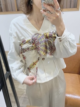 「URBAN RESEARCH（アーバンリサーチ）のアイテム（財布/小物）」を使った、Maeda Akaneさん（レディース・158cm）の春コーディネート
