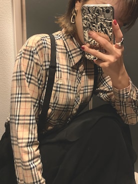 「DHOLIC（ディーホリック）のアイテム（ピアス（両耳用））」を使った、Maeda Akaneさん（レディース・158cm）の春コーディネート