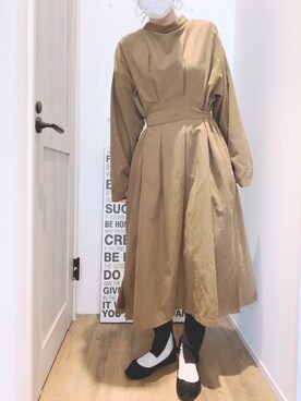 「BEAMS（ビームス）のアイテム（ピアス（両耳用））」を使った、Maeda Akaneさん（レディース・158cm）の春コーディネート