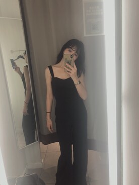 「H&M」｜「アイテム（つなぎ/オールインワン）」を使った、nasa_lさん（レディース・167cm）の秋コーディネート