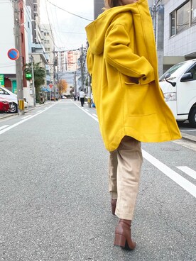 「piccin」｜「アイテム（その他アウター）」を使った、PICCIN PRESSさん（レディース・164cm）の冬コーディネート