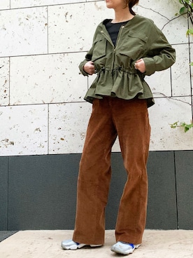 「piccin」｜「アイテム（ブルゾン）」を使った、PICCIN PRESSさん（レディース・164cm）の冬コーディネート