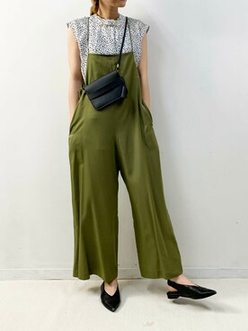 「piccin」｜「アイテム（オールインワン・サロペット）」を使った、PICCIN PRESSさん（レディース・164cm）の夏コーディネート