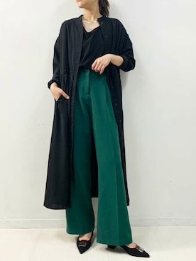 「piccin」｜「アイテム（シャツワンピース）」を使った、PICCIN PRESSさん（レディース・164cm）の夏コーディネート