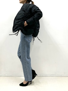 「piccin」｜「アイテム（ブルゾン）」を使った、PICCIN PRESSさん（レディース・164cm）の冬コーディネート