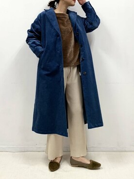 「piccin」｜「アイテム（その他アウター）」を使った、PICCIN PRESSさん（レディース・164cm）の冬コーディネート