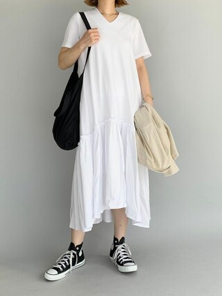 Piccin ピッチン の 襟ビッグパールワンピース ワンピース Wear