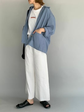 「piccin」｜「アイテム（その他アウター）」を使った、PICCIN PRESSさん（レディース・164cm）の夏コーディネート