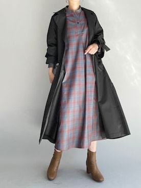 「piccin」｜「アイテム（その他アウター）」を使った、PICCIN PRESSさん（レディース・164cm）の秋コーディネート