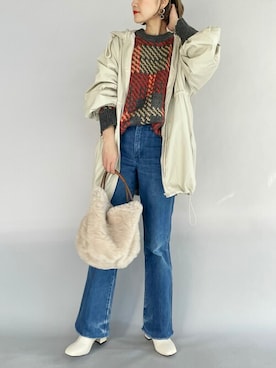 「piccin」｜「アイテム（その他アウター）」を使った、PICCIN PRESSさん（レディース・164cm）の秋コーディネート