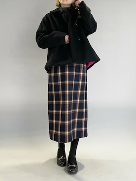 「piccin」｜「アイテム（ジャケット/アウター）」を使った、PICCIN PRESSさん（レディース・164cm）の冬コーディネート