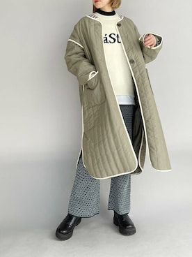「piccin」｜「アイテム（ジャケット/アウター）」を使った、PICCIN PRESSさん（レディース・164cm）の冬コーディネート