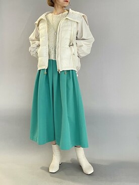 スカートを使った エメラルドグリーン の人気ファッションコーディネート Wear